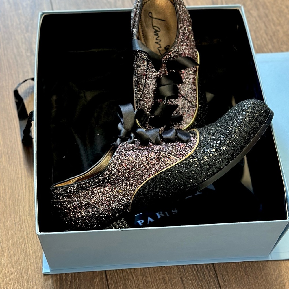 RARE runway Lanvin Glitter shoes - Picture 5 of 5